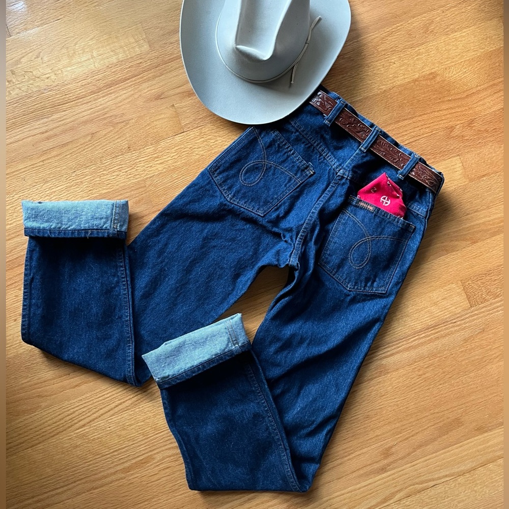 Vintage 70s Saddle King Ranch Jeans High Waisted Jeans Sz 28 x 32